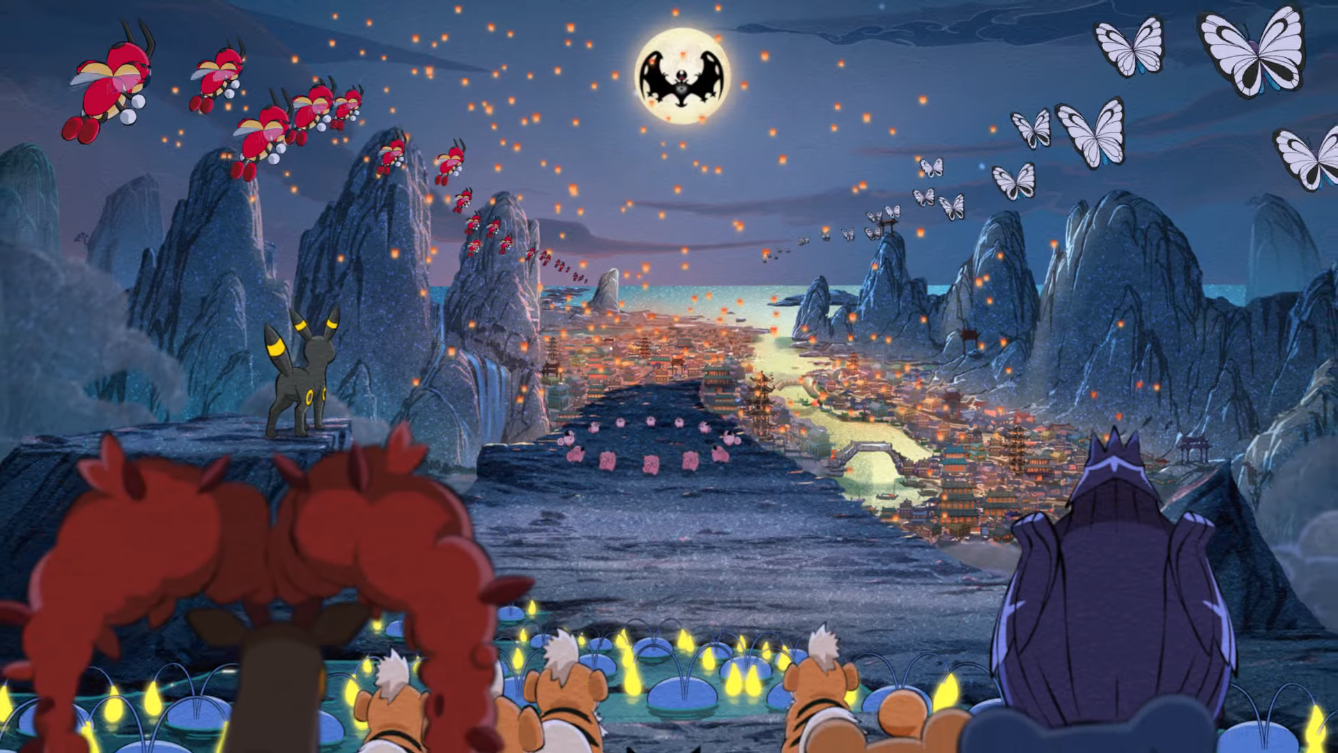 Pokemon and the Autumn Moon