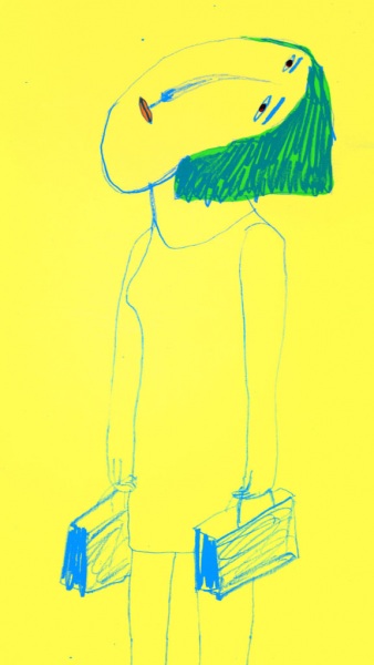 A WOMAN IN A FASHION BUILDING