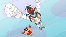 Poster for Kamen Rider Fourze x Crayon Shin-chan