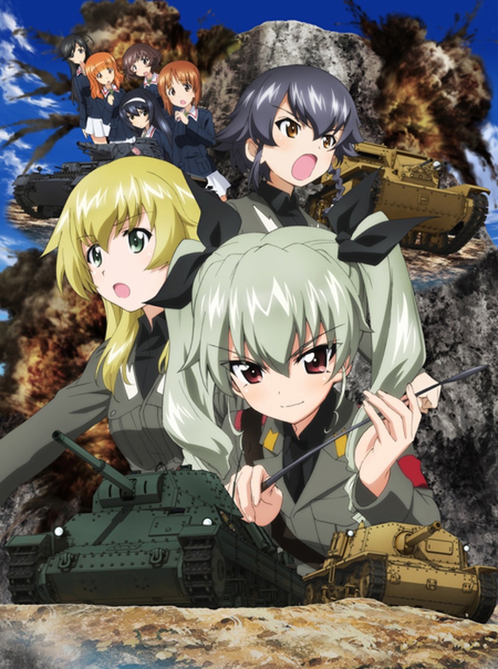 an image of ガールズ&パンツァー　これが本当のアンツィオ戦です！