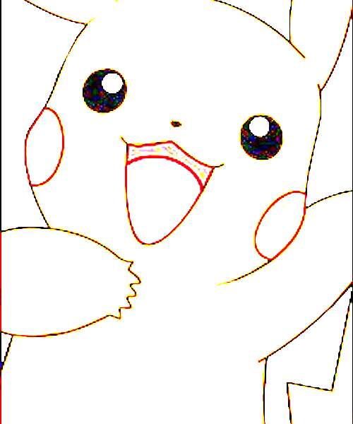 Pikachu character portrait