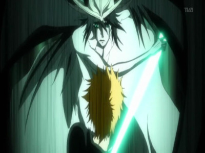 Ichigo and Uryu, Bonded Back to Back