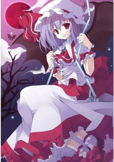 Touhou dj - Tsuki to Chou to Kuro Maid